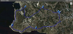 Route 9, Sa Raflu lake, 8km, medium