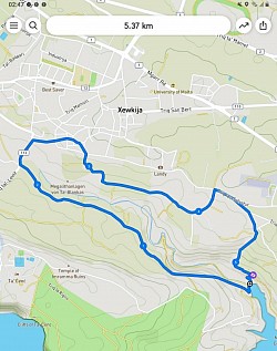 Route 22, Mgarr ix-Xini, 5.5km, medium