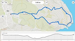 Route 39, Qala - St Anthony's Battery, 5.5km, medium